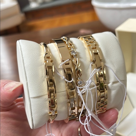 Anne Klein Women's Gold Bracelet Watch Set - Picture 3 of 5